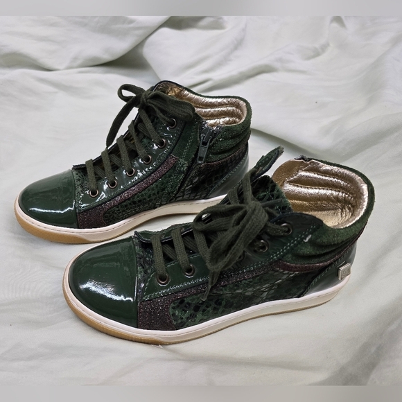 MonnaLisa Other - MonnaLisa Dark Green Kids Sneakers